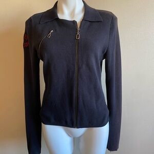 Harley-Davidson Black Zip Up Sweater